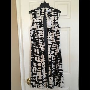Calvin Klein Dress with Faux Leather Detail